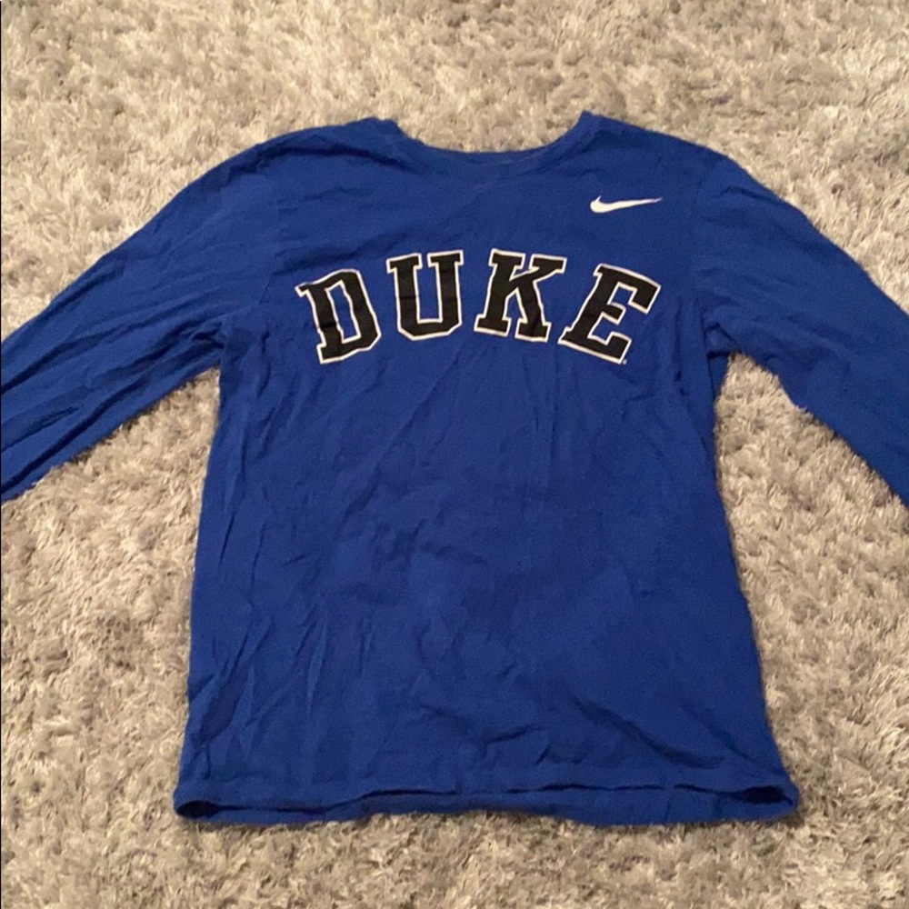 blue nike duke tshirt